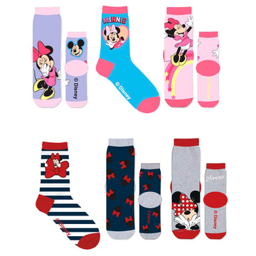 Disney Minnie assorted pack 3 socks