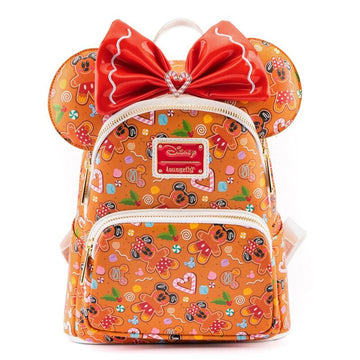 Loungefly Disney Gingerbread Mickey Minnie backpack + headband set 26cm