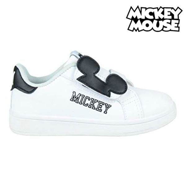 Scarpe da Tennis Casual Bambino Mickey Mouse Bianco