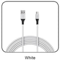 3 Ft. Fast Charge and Sync Round Micro USB Cable-WHITE