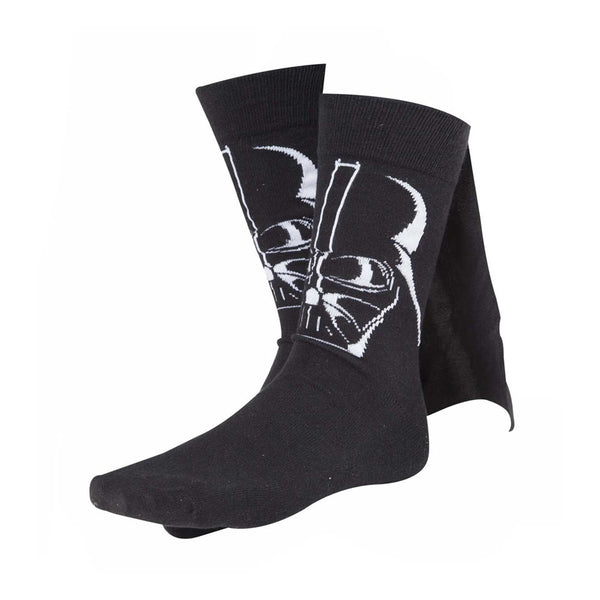 STAR WARS Darth Vader 3D Cape Crew Socks, Male, 39/42, Black (CR110905STW-39/42)