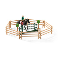 SCHLEICH Horse Club Riding School with Riders and Horses Toy Playset, 5 to 12 Years, Multi-colour (42389)