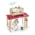 SCHLEICH Horse Club Caravan for Secret Club Meetings Toy Playset, 5 to 12 Years, Multi-colour (42415)