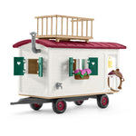 SCHLEICH Horse Club Caravan for Secret Club Meetings Toy Playset, 5 to 12 Years, Multi-colour (42415)