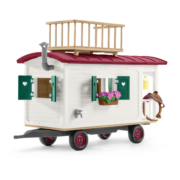 SCHLEICH Horse Club Caravan for Secret Club Meetings Toy Playset, 5 to 12 Years, Multi-colour (42415)