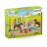 SCHLEICH Farm World Pony Agility Training Toy Playset, 3 to 8 Years, Multi-colour (42481)