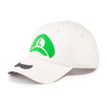 NINTENDO Super Mario Bros. Luigi Icon Adjustable Cap, Unisex, White (BA063481NTN)