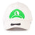 NINTENDO Super Mario Bros. Luigi Icon Adjustable Cap, Unisex, White (BA063481NTN)