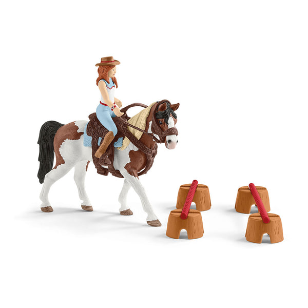 SCHLEICH Horse Club Hannah's Western Riding Set Toy Playset, 5 to 12 Years, Multi-colour (42441)