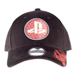 SONY Playstation Biker Japanese Logo Bow Cap, Unisex, Black (BA238211SNY)