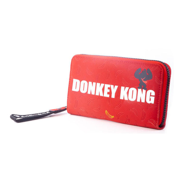 NINTENDO Donkey Kong Logo Zip Around Wallet Purse, Female, Red (GW426814NTN)