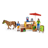 SCHLEICH Farm World Sunny Day Mobile Farm Stand Toy Figure Set, 3 to 8 Years, Multi-colour (42528)