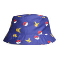 POKEMON Pika & Pokeball All-Over Print Bucket Hat, Boy, Purple (FC340382POK)