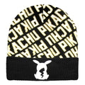 POKEMON Pikachu Logo Beanie & Scarf Giftset, Black/Yellow (GS752437POK)