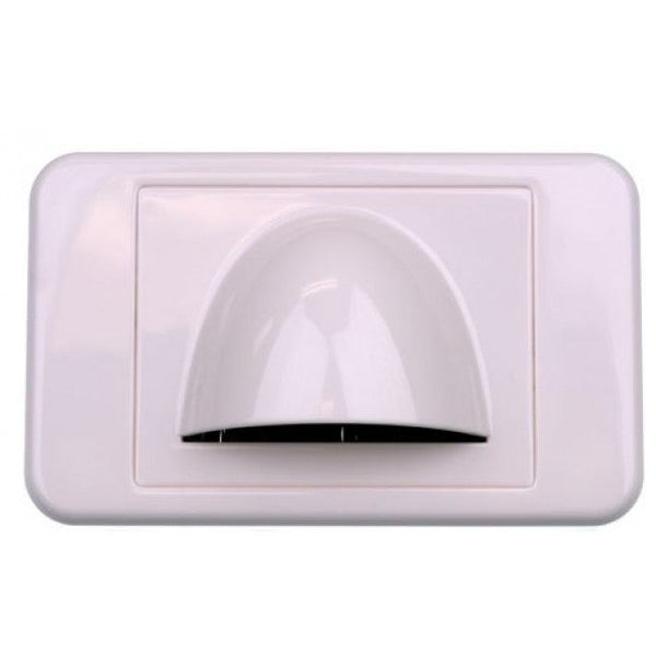 Bullnose Low Profile Wall Plate - White