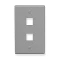 ICC ICC-FACE-2-GR Ic107f02gy - 2 Port Face - Gray
