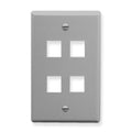 ICC ICC-FACE-4-GR Ic107f04gy - 4port Face - Gray