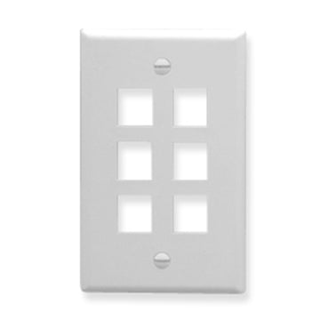 ICC ICC-FACE-6-WH Ic107f06wh- 6port Face White