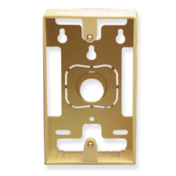 ICC ICC-IC107MRSIV Mounting Box, 1-gang, Ivory