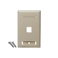 ICC ICC-IC107S01IV Faceplate, Id, 1-gang, 1-port, Ivory
