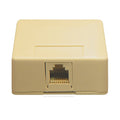 ICC ICC-IC625SB6IV Surface Mount Jack, 6p6c, Ivory