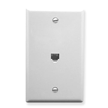 ICC ICC-IC630E60WH Wall Plate, Voice 6p6c, White