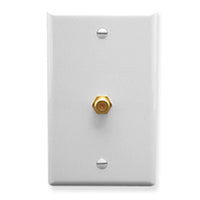 ICC ICC-IC630EG0WH Wall Plate, F-type, White