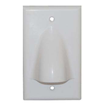 ICC ICC-IC640BSSWH Faceplate 1 Gang Bulk Nose White
