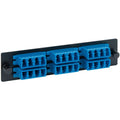 ICC ICC-ICFOPL1619 Adapter Panel, 6 Quad Lc, 24f, Blue, Sm