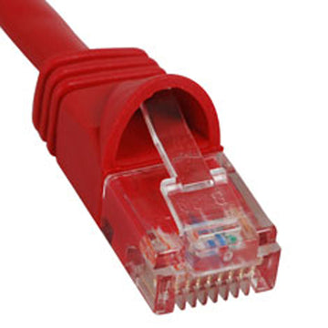ICC ICC-ICPCSJ03RD Patch Cord, Cat 5e, Molded Boot, 3' Rd