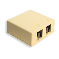 ICC ICC-SURFACE-2IV Ic107sb2iv - Surface Box 2pt Ivory