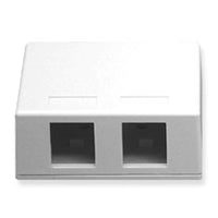 ICC ICC-SURFACE-2WH Ic107sb2wh - Surface Box 2pt White