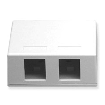 ICC ICC-SURFACE-2WH Ic107sb2wh - Surface Box 2pt White