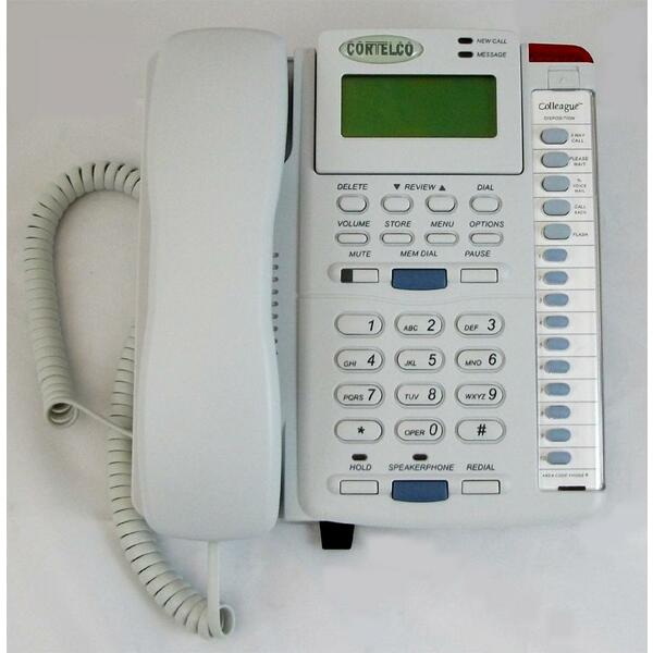 Cortelco ITT-2200FROST 220021-tp2-27e Colleague W/ Cid - Frost