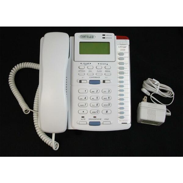 Cortelco ITT-2220FROST 222021-tp2-27e Colleague 2-line En Ft