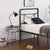 3ft Single-Layer Water Pipe Bed with Cross Design and Bed Foot Iron Bed Black Gold-Painted