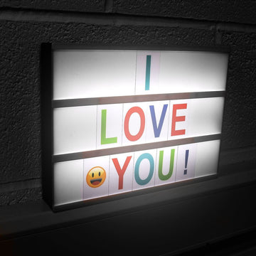 Cinematic Light Box W 147 Letters, Number, Symbols | AS-31341 | Multi Coloured