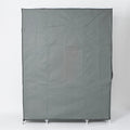 5-Layer 12-Compartment Non-woven Fabric Wardrobe Portable Closet Gray (133x46x170cm)
