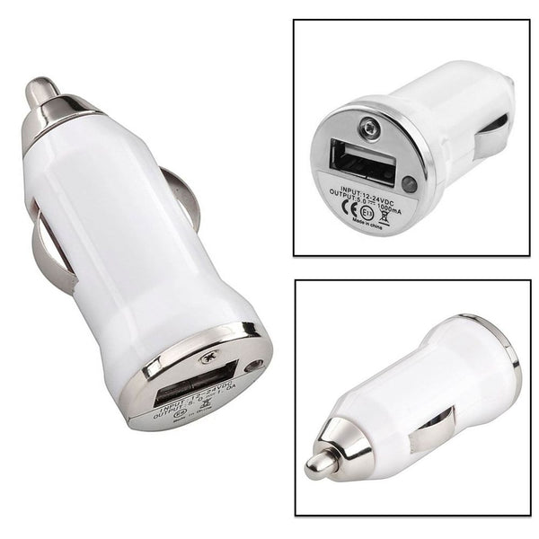 CC DNO New Universal In Car Bullet USB Charger Compact Travel Adapter