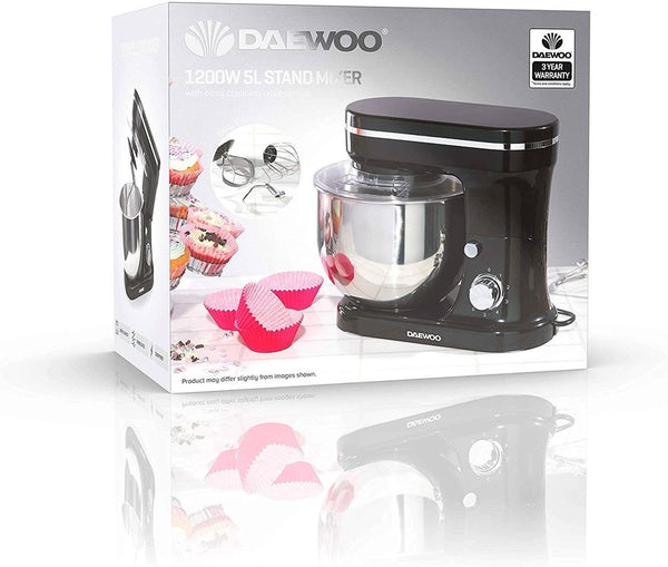 Daewoo 6 Speed 1200W Stand Mixer with 5L Stainless Steel Bowl