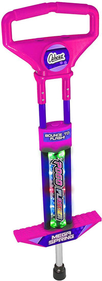 Ozbozz Go Light up Pogo Stick Spring Powered Outdoor Game Toy for Girls