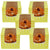 Single(1) Cupcake Box Yellow with inserts 5 Pack       (INSERTS QB6)