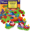 62 Piece Kids Toy Spinning Farm & Animals Play Set Kit Learning - 550906
