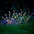 Multi Pack 3 Piece Set Solar Powered Eco Christmas Xmas Tree Branch Twig Leaf Outdoor Decorative Garden Patio LED Night Lights