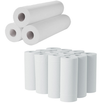 Multi Rolls 2 Ply 25cm x 40m Recycled Paper Towels Hygiene Roll Everyday Tasks -White