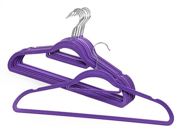 Multi Pack Hangers Velvet Ultra Thin Space Saving Non Slip Flocked Coat Hangers