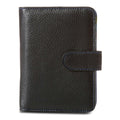 Travelon Leather Safe ID Color Block Bi-Fold Tab Wallet, Black