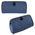 Travelon Jewelry and Cosmetic Clutch w/ Removable Center Pouch, Blue Quilted